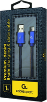 Kabel Gembird USB Type-A 2.0 – Lightning 1 m Black (8716309106177) - obraz 2
