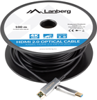 Kabel Lanberg HDMI – HDMI v2.0 100 m Black (5901969429862) - obraz 1