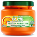 Maska do włosów Garnier Fructis Goodbye Damage Keratin Hair Bomb odbudowująca 320 ml (3600542542647) - obraz 1