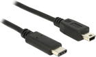 Кабель Delock USB Type-C – USB mini-B 2.0 1 м Black (4043619836031) - зображення 1