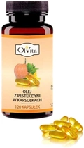 Дієтична добавка Olvita Олія з насіння гарбуза 120 капсул (5903111707873) - зображення 1