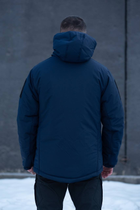 Куртка мужская зимняя ДСНС Thermo-Loft с липучками под шевроны темно-синий 3XL - изображение 2