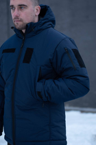Куртка мужская зимняя ДСНС Thermo-Loft с липучками под шевроны темно-синий M - изображение 3