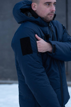 Куртка мужская зимняя ДСНС Thermo-Loft с липучками под шевроны темно-синий - изображение 5
