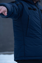 Куртка мужская зимняя ДСНС Thermo-Loft с липучками под шевроны темно-синий 3XL - изображение 6