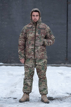Чоловіча тактична куртка з підкладкою Omni-Heat мультикам з липучками під шеврони M - зображення 3