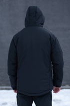 Мужская зимняя куртка Thermo-Loft полиция с липучками под шевроны черная M - изображение 2