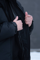 Чоловіча зимова куртка Thermo-Loft поліція із липучками під шеврони чорна M - зображення 5
