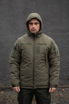 Мужская зимняя Куртка Thermo-Loft с Липучками под шевроны олива S - изображение 2