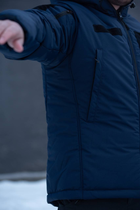 Куртка мужская зимняя ДСНС Thermo-Loft с липучками под шевроны темно-синий 2XL - изображение 6