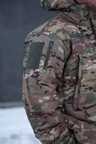 Чоловіча тактична куртка з підкладкою Omni-Heat мультикам з липучками під шеврони 3XL - зображення 5