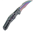 Спасательный Складной Нож для Выживания Joker Spring Assisted Rainbow JKR762 - изображение 6