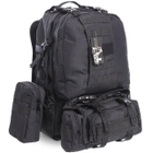 Тактический рюкзак Silver Knight мод 213 40+10 литров черный - изображение 5