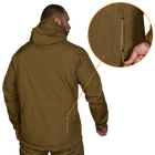 Куртка тактическая демисезонная мужская для силовых структур Stalker SoftShell Койот (7346), XXL - изображение 3