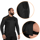 Поло футболка тактична чоловіча тактична з довгим рукавом для силових структур Paladin Чорна (7367), XL - зображення 4