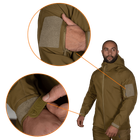 Куртка тактическая демисезонная мужская для силовых структур Stalker SoftShell Койот (7346), L - изображение 4