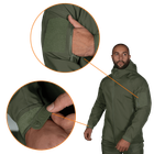 Куртка тактическая демисезонная мужская для силовых структур Stalker SoftShell Олива (7225), XXL - изображение 4