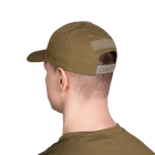 Бейсболка тактическая износостойкая практичная кепка для силовых структур Tactic Canvas Койот (5852) (OR.M_616) - изображение 3