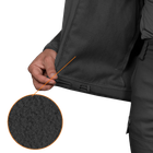 Куртка тактична демісезонна чоловіча для силових структур Stalker SoftShell Чорна (7226), XXL - зображення 7