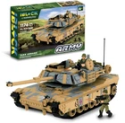 Детский конструктор Армия ЗСУ "Танк Abrams M1" 1176 деталей с фигурками PL-921-504