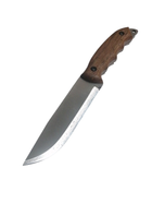 Мисливський ніж HK5 CSH, вуглецева сталь, ручка горіх, чохол шкіра, лезо 130мм BPS KNIVES - зображення 2