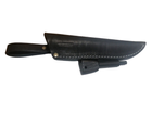 Охотничий нож NIGHTHAWK ADVENTURER SSHF, нержавеющая сталь, ручка дуб, чехол кожа, лезвие 135мм BPS KNIVES - изображение 4