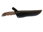 Мисливський ніж HK5 CSH, вуглецева сталь, ручка горіх, чохол шкіра, лезо 130мм BPS KNIVES - зображення 6