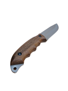 Охотничий нож HK6 SSH Бушкрафт, нержавеющая сталь, ручка орех, чехол кожа, лезвие 127мм BPS KNIVES - изображение 3