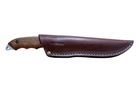 Охотничий нож HK6 SSH Бушкрафт, нержавеющая сталь, ручка орех, чехол кожа, лезвие 127мм BPS KNIVES - изображение 6