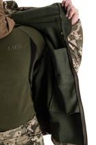 Військова водонепроникна дихаюча тепла тактична фліска-куртка Softshell M(46-48) Піксель - зображення 2