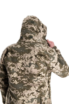 Військова водонепроникна дихаюча тепла тактична фліска-куртка Softshell M(46-48) Піксель - зображення 6