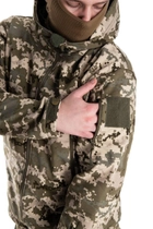 Військова водонепроникна дихаюча тепла тактична фліска-куртка Softshell L(48-50) Піксель - зображення 4