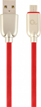 Kabel Cablexpert USB - MicroUSB 2 m Czerwony (CC-USB2R-AMmBM-2M-R) - obraz 1