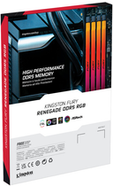 Оперативна пам'ять Kingston Fury DDR5-6000 65536MB PC5-48000 (Kit of 2x32768) Renegade RGB Black (KF560C32RSKA2-64) - зображення 10
