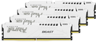 Оперативна пам'ять Kingston FURY DDR5-5200 131072MB PC5-41600 (Kit of 4x32768) Beast 2Rx8 White (KF552C40BWK4-128) - зображення 1