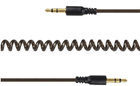 Kabel spiralny audio stereo Cablexpert CCA-405-6 1.8 m Czarny - obraz 1