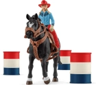 Zestaw figurek Schleich Farm World Kowbojka i Wyścig wokół Beczek (4059433473734) - obraz 1
