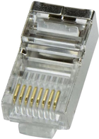 Конектор Logilink MP0003 CAT5 8P8C 100 шт Silver (4052792003833) - зображення 1