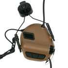 Активная гарнитура Earmor M32H Mark 3 DualCom MilPro с адаптерами на рельсы шлема - изображение 3
