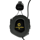 Активная гарнитура Earmor M32H Mark 3 DualCom MilPro с адаптерами на рельсы шлема - изображение 4