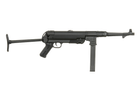 Пістолет-пулемет MP007 (MP 40) FULL METAL — BLACK [AIRSOFT GUN MANUFACTURER] (для страйкболу) - зображення 2
