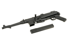 Пістолет-пулемет MP007 (MP 40) FULL METAL — BLACK [AIRSOFT GUN MANUFACTURER] (для страйкболу) - зображення 9
