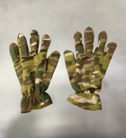 Перчатки зимние флисовые пальцевые, Мультикам, размер универсальный, тактические перчатки зимние - изображение 4