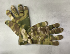 Рукавички зимові флісові пальцеві, Мультикам, розмір універсальний, тактичні рукавички зимові - зображення 5