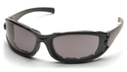 Защитные очки с поляризацией Pyramex Pmxcel Polarized (gray) Anti-Fog, серые - изображение 4