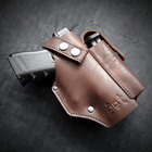 Поясная кобура для Glock 19 коричневая - изображение 1