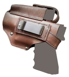 Поясная кобура для Glock 19 коричневая - изображение 5