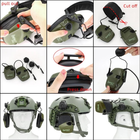 Водонепроникні тактично-військові навушники з активним шумопоглинанням навушники-шумодави для стрільби Impact Sport Олива - зображення 3