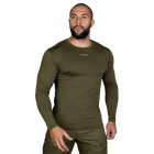 Лонгслів чоловічий тактичний еластичний футболка з довгим рукавом для силових структур Оліва Ukraine (7342), L (OPT-7901) - зображення 2