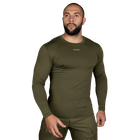 Лонгслів чоловічий тактичний еластичний футболка з довгим рукавом для силових структур Оліва Ukraine (7342), M (OPT-7901) - зображення 2